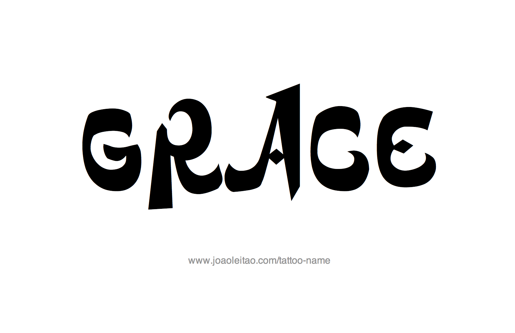 Grace Name Tattoo Designs